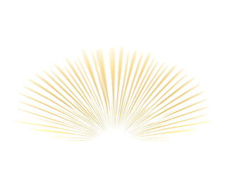 Abstract Yellow Light Beam Illustration With Transparent Isolated Background
