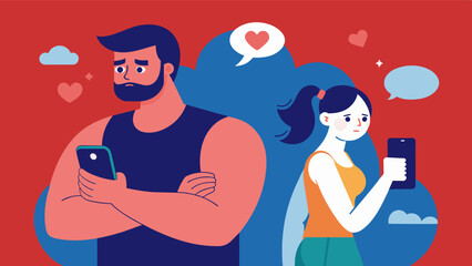 A worried spouse holding a phone trying to get a hold of their partner who has been secretly abusing steroids concerned for their health and wellbeing.. Vector illustration