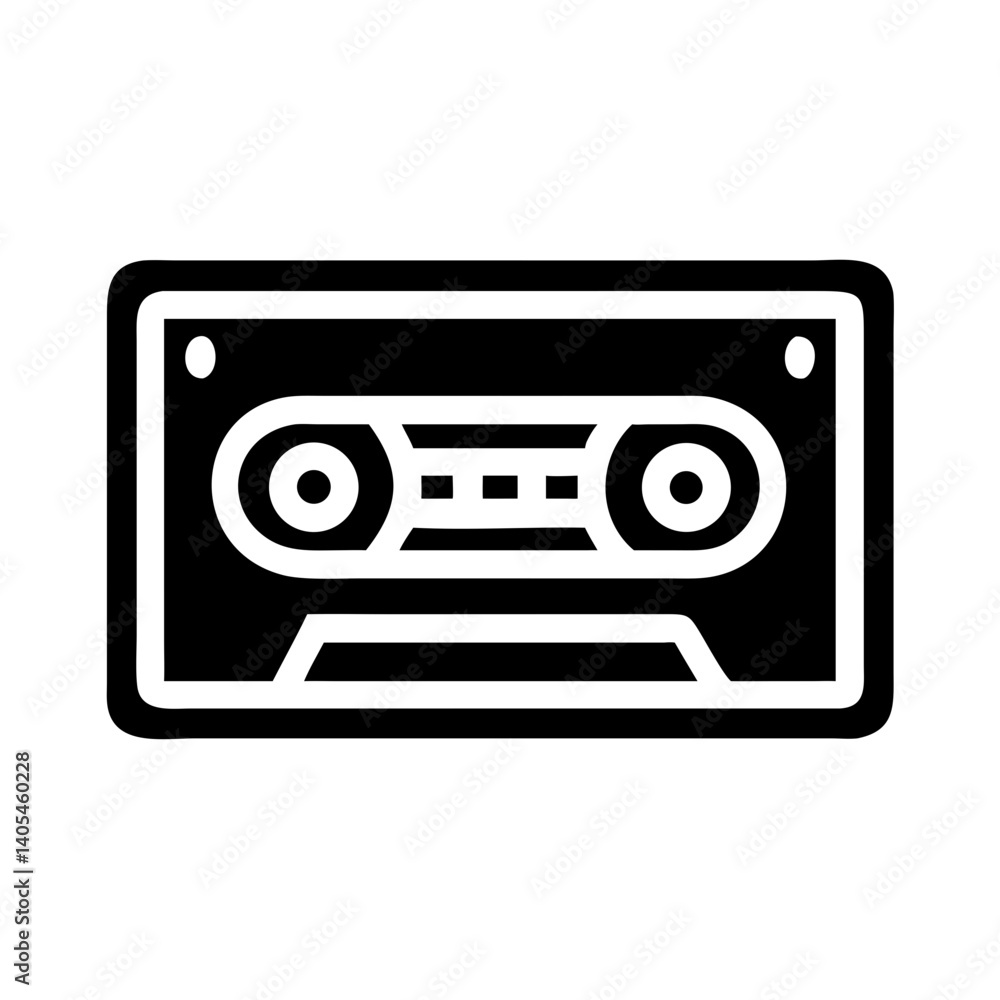 Poster Icon Representing Audio Recording and Sound Capture