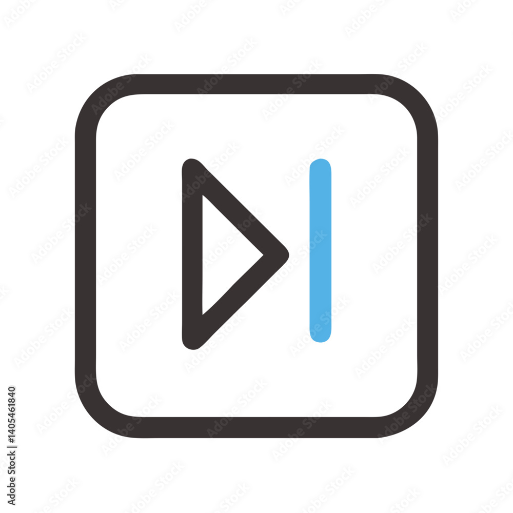 Leinwandbilder pause button icon representing media playback control and temporary halt