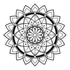 mandala round ornament vector