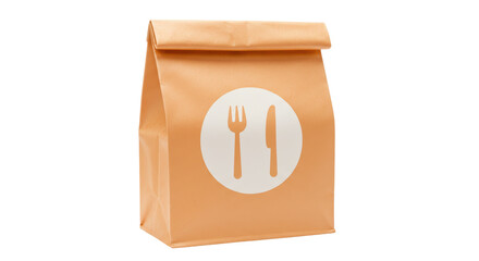Isolated Take Away Food Bag