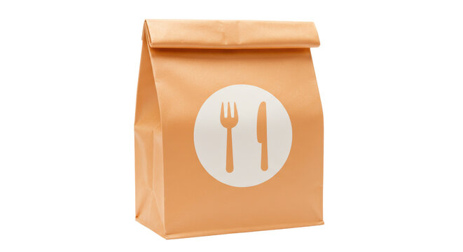 Isolated Take Away Food Bag
