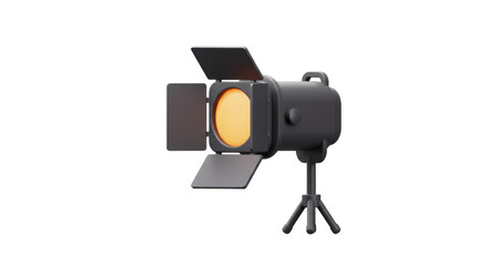 3 d rendered spotlight against dark background for design marketing