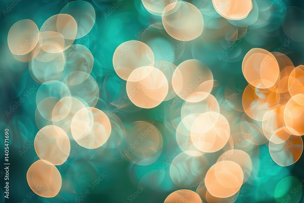 Poster abstract bokeh lights create a dreamy and ethereal atmosphere with warm and cool tones