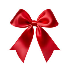 Fototapeta premium red ribbon isolated on transparent background, in PNG format.