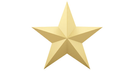 Isolated Golden Star