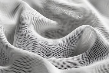Naklejka premium Grayscale Seamless Pixel Stripes Create an Abstract Texture With Flowing Patterns in Delicate Fabric