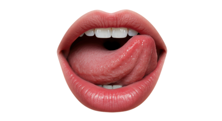 Isolated Open Mouth with Tongue