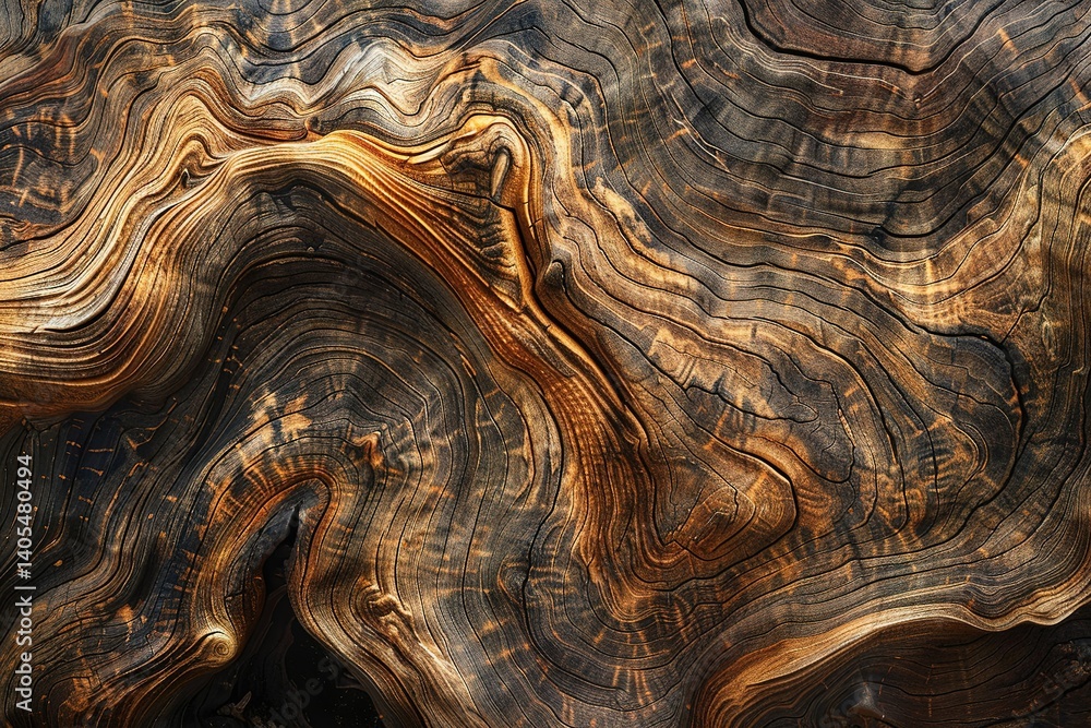 Poster intricate patterns of weathered wood grain create a captivating abstract design