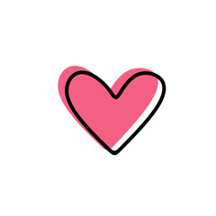 Love icon, herat icon, vector symbol icon of love
