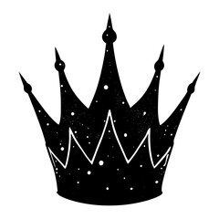 crown silhouette vector illustration
