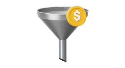 Isolated Funnel with Coin