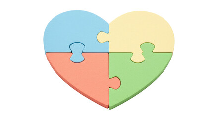 Isolated Heart Puzzle