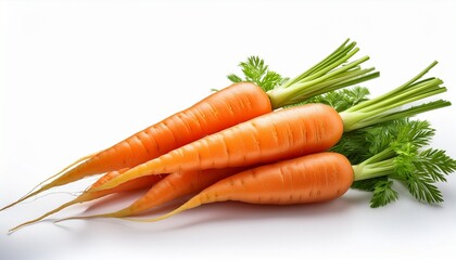 carrots isolated on white background