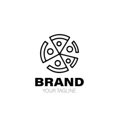 Obraz premium Pizza Logo. Pizza Logo Design. Pizza Logo Brand. Pizza Logo Vector Design Isolated on White Background