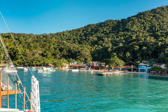 Freguesia de Santana beach in Ilha Grande, tourist village of Big Island Angra dos Reis