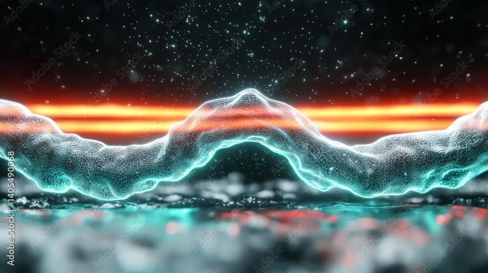 Poster dynamic molecular interaction visualization digital laboratory 3d animation scientific environment c