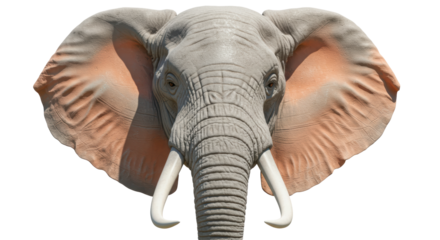 Isolated Elephant Head