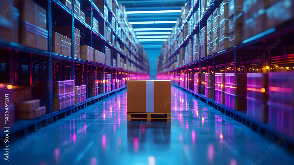 Poster smart warehouse management system using augmented reality technology to identify package picking and