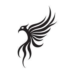 Bird silhouette illustration design