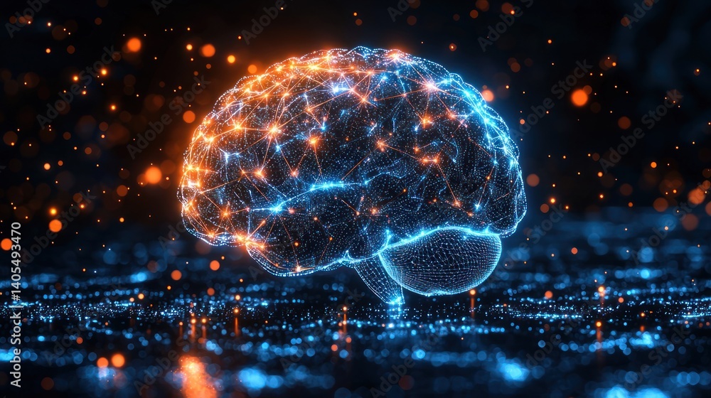 Poster abstract neural network: brain visualization
