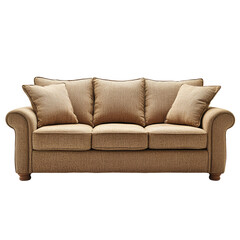 Beige Sofa Three Cushions Home Furniture