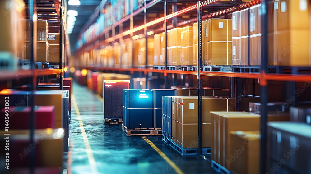 Poster smart warehouse management system using augmented reality technology to identify package picking and