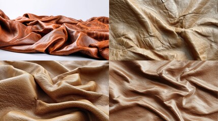 Elegant leather textures in warm tones, ideal for various designs.
