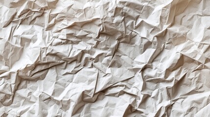 Crumpled paper texture background for design and artwork projects.