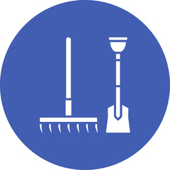 Shovel and rake Icon