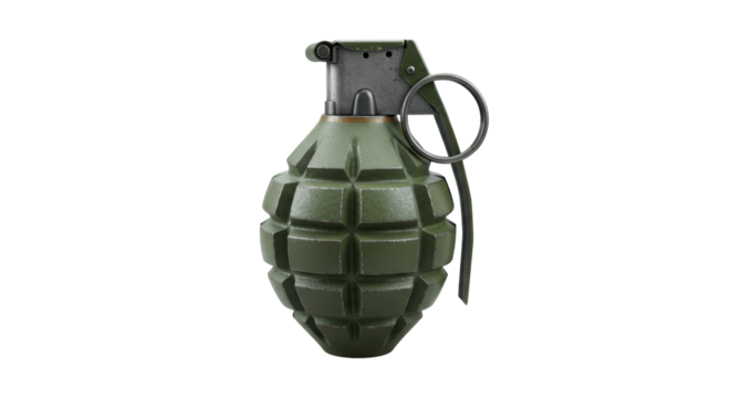 Isolated Hand Grenade