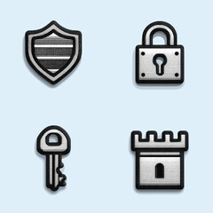 Security Icon Design Grid