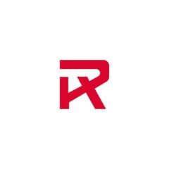 R letter  creative icon logo design