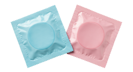 Isolated Condom Packages