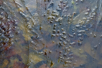 Eisfläche mit Strukturen, Hintergrundbild