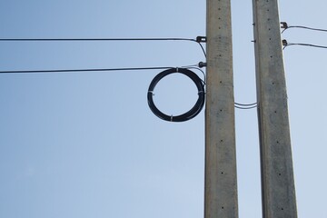 street sign on a blue sky