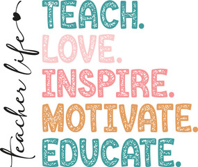 Teacher SVG Cut File Design
