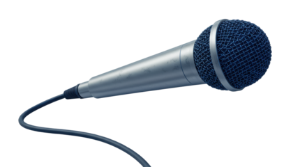 Isolated Classic Microphone with Wire