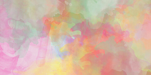 Pretty Pink Watercolor Abstract Digital Painting Background. Sweet pastel watercolor paper texture for backgrounds. Abstract watercolor background with space Abstract colored textures and backgrounds