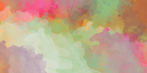 Obraz premium Pretty Pink Watercolor Abstract Digital Painting Background. Sweet pastel watercolor paper texture for backgrounds. Abstract watercolor background with space Abstract colored textures and backgrounds