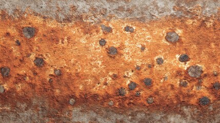 Close-up of rusty metal surface showcasing orange and gray textures.