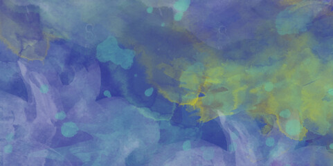 Abstract colorful watercolor background with splashes of texture vector text for cover page . colors: violet and glaucous. cloud, windstorm, pattern, abstract, drawing, beauty. Vibrant paint pattern .