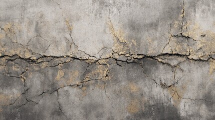 Cracked concrete wall texture showing age and weathering.