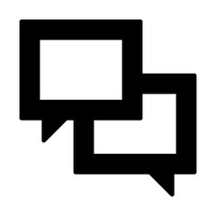 Fototapeta premium Chat Bubbles Dialog Icon