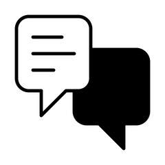 Fototapeta premium Chat Bubbles Dialog Icon
