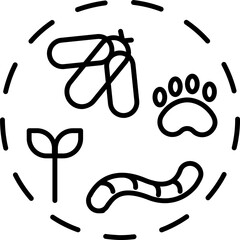 vector icon of biodiversity