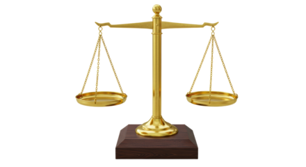 Isolated Scale of Justice