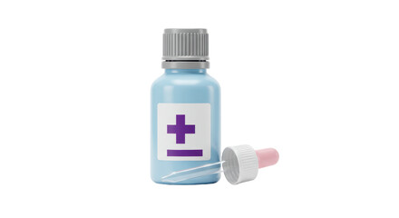 Isolated Medicine Bottle