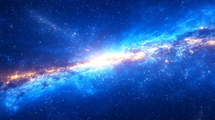 Naklejka premium Cosmic Nebula Galaxy View (2)